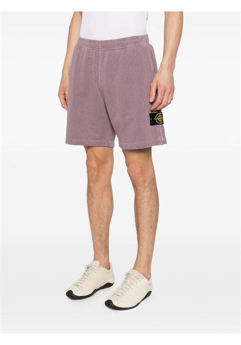 6200014 old effect shorts man purple grey STONE ISLAND | L1S15 6200014 S0060V018F